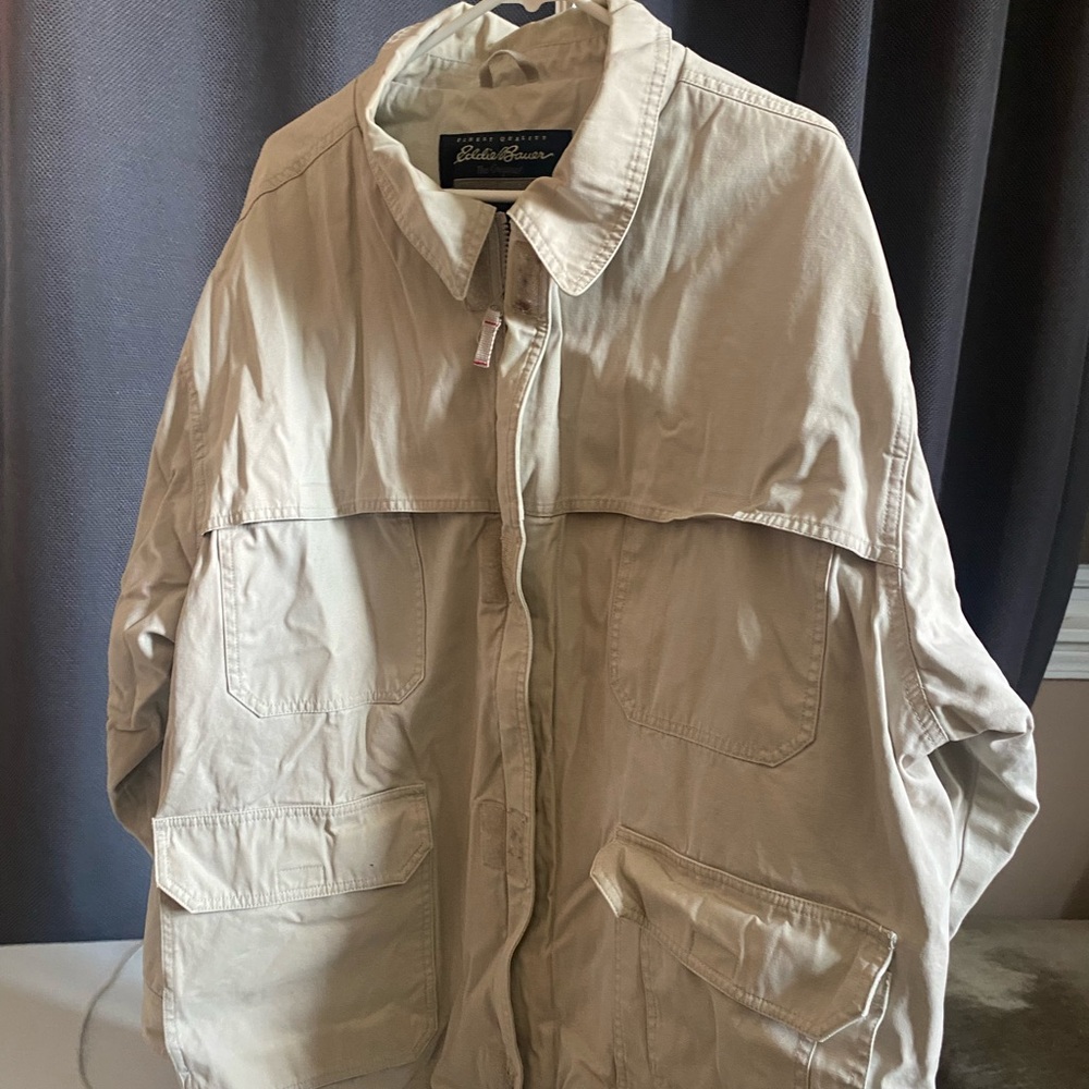Eddie Bauer Men's Tan Wax field jacket